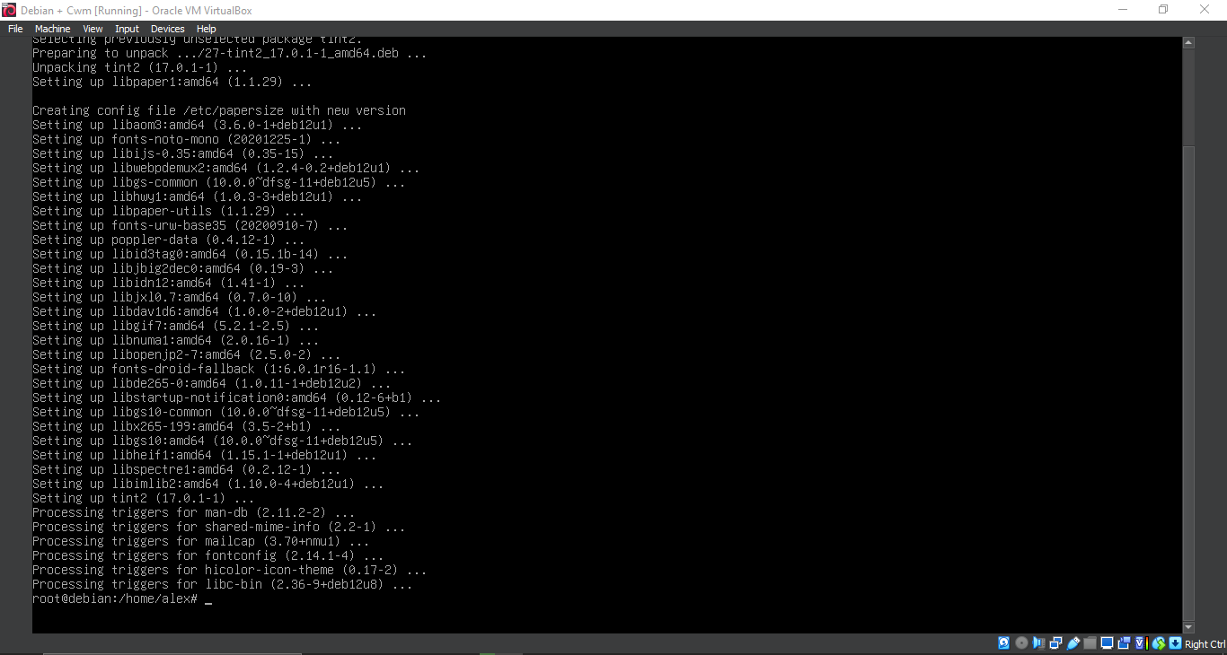 Running 'apt install tint2'